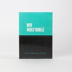 Niv Mini Compact Bible Teal Black | Christ Words in Red, Easy to Carry, Paperback Cover | Mini Size 6 x 4.2 inch