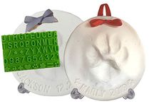 Ultimate Pawprint Keepsake Kit (Makes 2) - Paw Print Christmas Ornament w/ Bonus Personalization Tool & Display Stands! For Dogs, Cats & Pets. Non-toxic. Clay Air-Dries Soft, Light & Uncrackable.