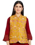 BIBA WOMEN YARNDYED MIX AND MATCH(COATS/JA17137_MUSTARD_34)