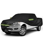 ULROLIT Waterproof Car Cover for 1998-2023 Dodge Ram 2500 3500 Crew Cab 6.5 ft Short Bed Truck Cover, All Weather Windproof 210D Oxford Car Covers with Zipper Door for Sun Rain Snow UV Dust Protection