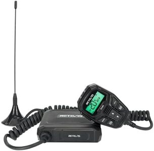 Retevis RA86 GMRS Mobile Radio, 20 Watt GMRS Radio with Antenna, NOAA 30 Channel GMRS Repeater, Easy to Install with Full Hardware, Mobile GMRS Two Way Radio, for Offroad Jeep