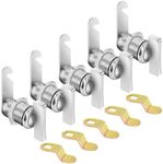 Cam Lock Thumb Operated Cabinet Locks, Non-Locking Compartment Lock for RV Storage, Camper, Vehicles, Files Drawers (1-1/8 Inch 5Pcs)