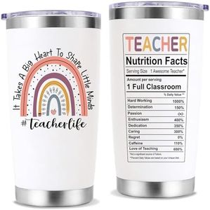 PETSUPS Cadeaux pour enseignants pour femmes et hommes, cadeaux de remerciement pour enseignants, cadeaux de remerciement pour enseignants, tasse de voyage pour enseignant, 590 ml, cadeaux de Noël
