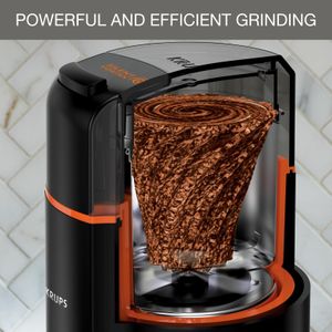 KRUPS Silent Vortex Coffee Grinder – Quiet Electric Mill