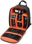 winvin Waterproof SLR/DSLR Camera Backpack Shoulder Bag Travel Case For Canon Nikon Sony Digital Lens (Medium, Orange)