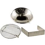 TEMBOTUSK Skottle Grill Accessory Kit, 3 Piece, Lid, Steam Tray, Wind Guard