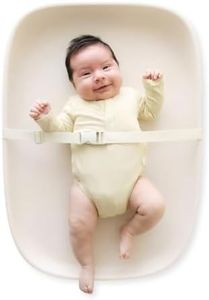 Snuggle Me® Baby Changing Pad - Premium Soft PU Foam Diaper Changing Pad for Dresser, Portable & Wipeable Non Slip Soft Contoured Diaper Change, Easy Clean & Water Repellent with Safety Strap