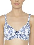 Triumph International Women's synthetic underwire Sports Bra (151I201_Blue-Dark Combination_34E)