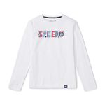 Speedo Boys Long Sleeve Graphic Swim Shirt - Bright White, Size M