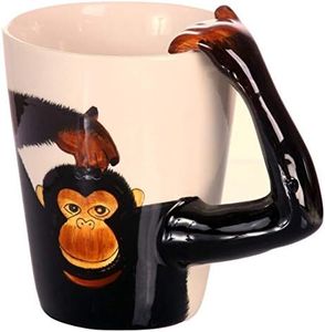 B2SEE Mug-singe-tasse-ceramique-gateau-animaux-3d-ceramique fait main enfant femme garcon fille de LTD