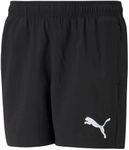 PUMA Boy's Active Woven Shorts, Bla