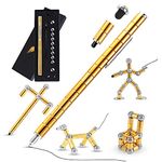 Elegancy Fidget Pen Magnetic Balls | Teenage Toys Magnetic Pen Fidget Toy | Stress Relief Multi-functional Ballpoint Pens | Cool Stuff Magnets for Kids (Gold)
