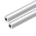 uxcell 6063 Aluminum Round Tube, 300mm Length 12.7mm OD 8.8mm Inner Dia Seamless Aluminum Straight Tubing 2 Pcs