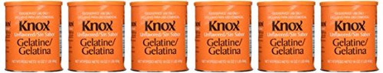 6-Pack Unflavored Knox Gelatin (Bulk - Half Case)