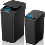 Bathroom Trash Can with Lid, 2 Pack