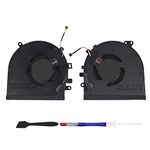 S-Union New CPU+GPU Cooling Fan Replacement for Razer Blade 15 RZ09-0270 RZ09-02705E75 RZ09-02705E76 RZ09-0300 RZ09-03009E97 RZ09-0328 RZ09-03287E72 Series Game Laptop (with Thermal Paste and Spatula)