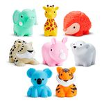 Munchkin Wild Animal Baby Bath Toy Squirts, 8 Pack, Multi