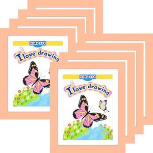 FrameWorks 8-Pack, 10x12.5 Pink Wooden Kids Art Frame with Magnetic Door – Display for 3D Artwork, Photos, Crafts – Gallery Style Edges Wall Decor for Home, Playroom, Easy Access Frame for Creativity