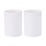 Gaolinci 2 Pcs Bathroom Cups, Ceramics Toothbrush Holder, Tumbler Cup, 9 Oz