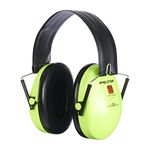 3M Peltor Optime I Ear Muffs with Head Band, Foldable – Optimal noise reduction, Hearing Protection, Lightweight and Comfortable Fit Ear Protection, Hi-Viz - 1x Peltor ear defender