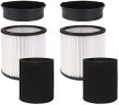 90304 Replacement HEPA Cartridge Filters with Lid, Compatible with Shop-Vac Shop Vac 90304, 90350, 90333, 903-04-00, 9030400, 90585 5 Gallon and Above Wet Dry Vacuum Cleaners, 2 Pack
