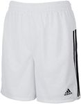 adidas Girls' Big 5" Mesh Althletic Short, White, Medium