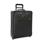 Briggs & Riley 53cm Global 2-Wheel Expandable Cabin Suitcase - Carry On Luggage for International Travel, Softside Rolling Bag for Men & Women, Self-Repairing Zipper - Baseline Collection, Black