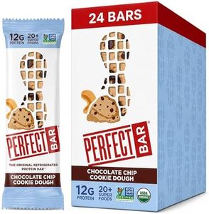 Perfect Bar, Chocolate Chip Cookie Dough Protein Bar, Gluten Free, Soy Free, Non GMO, No Sugar Alcohols, 2.2 Ounce Bar, 24 Count