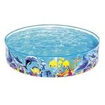 Bestway Odyssey Paddling Pool Kiddie Swimming Pool, Inflatable Above Ground Pool, Outdoor Garden Pool