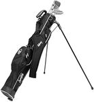 Lightweight Sunday Golf Bag with Stand - Easy to Carry, Durable Pitch n Putt Bag for Driving Range, Par 3 and Executive Courses