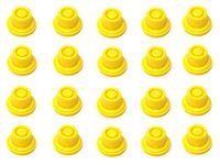 20 Pack Replacement Yellow SPOUT CAPS Top Hat Style fits # 900302 900092 Blitz Gas Can Spout Cap fits self Venting Gas can Aftermarket (SPOUTS NOT Included)