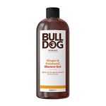 BULLDOG SKINCARE - Ginger and Patchouli Shower Gel | Zesty and Energising Scent | 500 ml