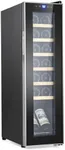 Towallmark 14 Bottle Compressor Wine Cooler, Wine Cellar with Adjustable Temp Control, Freestanding Beverage Refrigerator for Red, White, Champagne, Beer, Soda