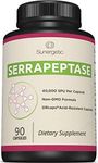 Best Serrapeptase Enzyme Supplement - Natural Joint, Sinus & Immune Support - Premium High Potency Serrapeptase Enzymes Formula - 40000SU Per Capsule- 90 Enteric Coated Vegetable Capsules