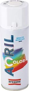 AREXONS | Acrilcolor RAL 9003 Bianco Segnale, 400 ml, Colore Acrilico, Smalto Spray per Superfici, Ottima Copertura, Colori Brillanti