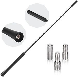 PAIRIER Antenne Voiture FM Dab Antenne Voiture 40 cm Antenne Autoradio Antenne Toit pour Une Réception AM/FM Optimale avec Super Compatibilité M4, M5, M6