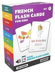 French Flash Cards for Kids: 100 First French Words with Online Audio - Learn Colors, Shapes, Numbers 1-10, Animals and More Beginner, Everyday Words - 100 Cards