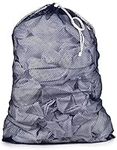 Handy Laundry Commercial Mesh Laundry Bag - Heavy Duty Mesh Material with Drawstring Closure - Great for Mesh Clothes Machine Washable (24x36 | Navy Blue)