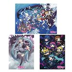 ABYSTYLE Hatsune Miku & Friends Unframed Poster Set 15" x 20.5" Incudes 3 Mini Posters Anime Manga Wall Art Prints for Bedroom Home Office Room Decor Gift