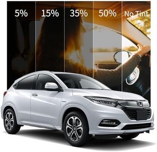 [Upgraded] Car Window Tint, 35% Nano Ceramic One Way Privacy Window Film, 99.6% UV 99.2% IR Sun Heat Blocking, HD Anti Glare & Scratch Safety Tint for Car Glass Adhesive Film, Easy Install 20in x 10ft
