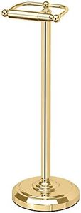 Gatco 1436 Pedestal Toilet Paper Holder, Polished Brass