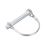 sourcing map Shaft Locking Pin - 8mm x 60mm Coupler Pin for Farm Trailers Wagons Lawn Garden in Arch Round