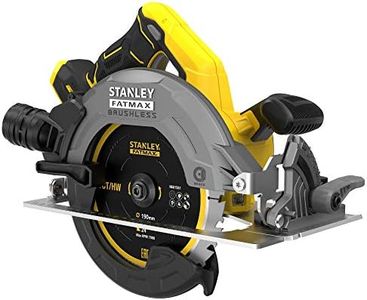 STANLEY SFMCS550B-XJ Saw Circular Brushless V20 Li-ion 18v O190mm, Freno Electronico, Velocidad 5.000 RPM, Profundidad De Corte 65mm, Corte A Bisel 0-56deg. Incluye 1 Disc TCT 24t O190mm. Sin...