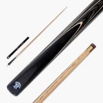 Jonny 8 Ball 57 Inch ¾ Jointed SNIPER English Pool Cue with Smooth Premium Ash Shaft and Hand Spliced Butt – 8mm Pro Leather Tip (Grey)