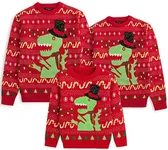 Simplee kids Ugly Christmas Sweater Family Matching Outfits for Women Men Holiday Party Knitted Pullover XL