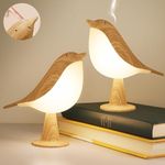 2Pack Touch Control Table Lamp, Night Light, Bedside Lamps Nightstand Lamps, 3-Way Dimmable Light with Bird Shape, USB Rechargeable, Portable Desk Lamp LED for Baby, Kids, Bedroom, Home, Office etc