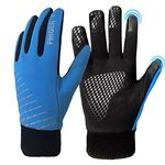 Amrta Kids Winter Gloves Boys Girls, Youth Running Warm Thermal Touchscreen Sports Cycling Driving (Blue,XS)