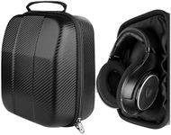 Geekria Shield Case for Large-Sized Over-Ear Headphones, Replacement Protective Hard Shell Travel Carrying Bag with Cable Storage, Compatible with Sennheiser HD 599, HD 660S 2, AKG K167 (Black)