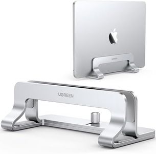 UGREEN Vertical Laptop Stand Dock Aluminum Compatible with MacBook Pro, MacBook Air Laptop Holder for Desk Vertical Adjustable for Up to 17.3 Inch Gaming Laptop, Silver