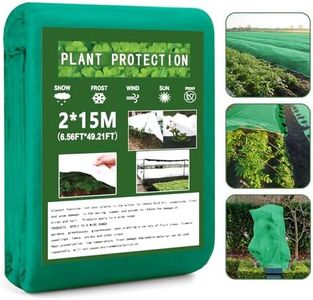 Plant Covers Freeze Protection 6.5 x 50 FT,Reusable Floating Row Cover Plant Blankets Frost Cloth for Raised Beds/Vegetables Insect/Winter Frost,Plants Cloth Freeze Protection Frost,Green(1.05 Oz/yd²)